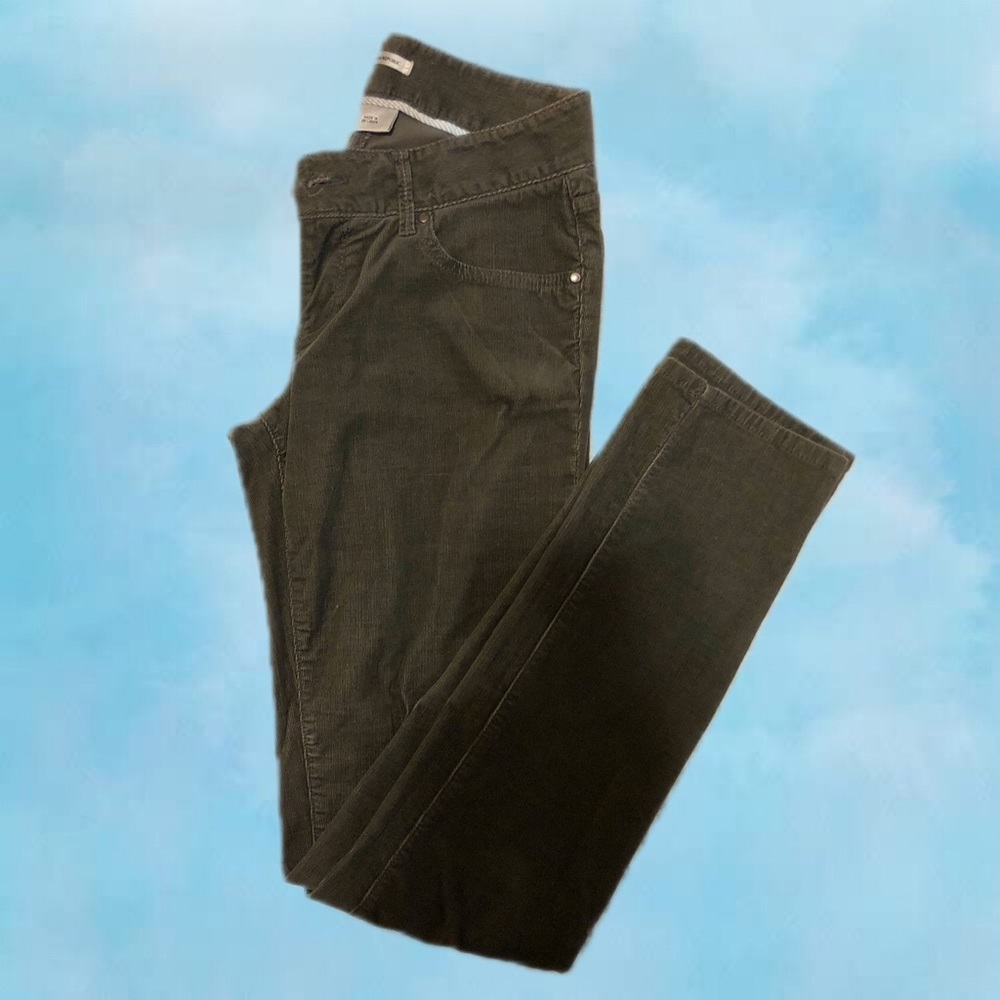 Forest Green Velvet Corduroy Pants